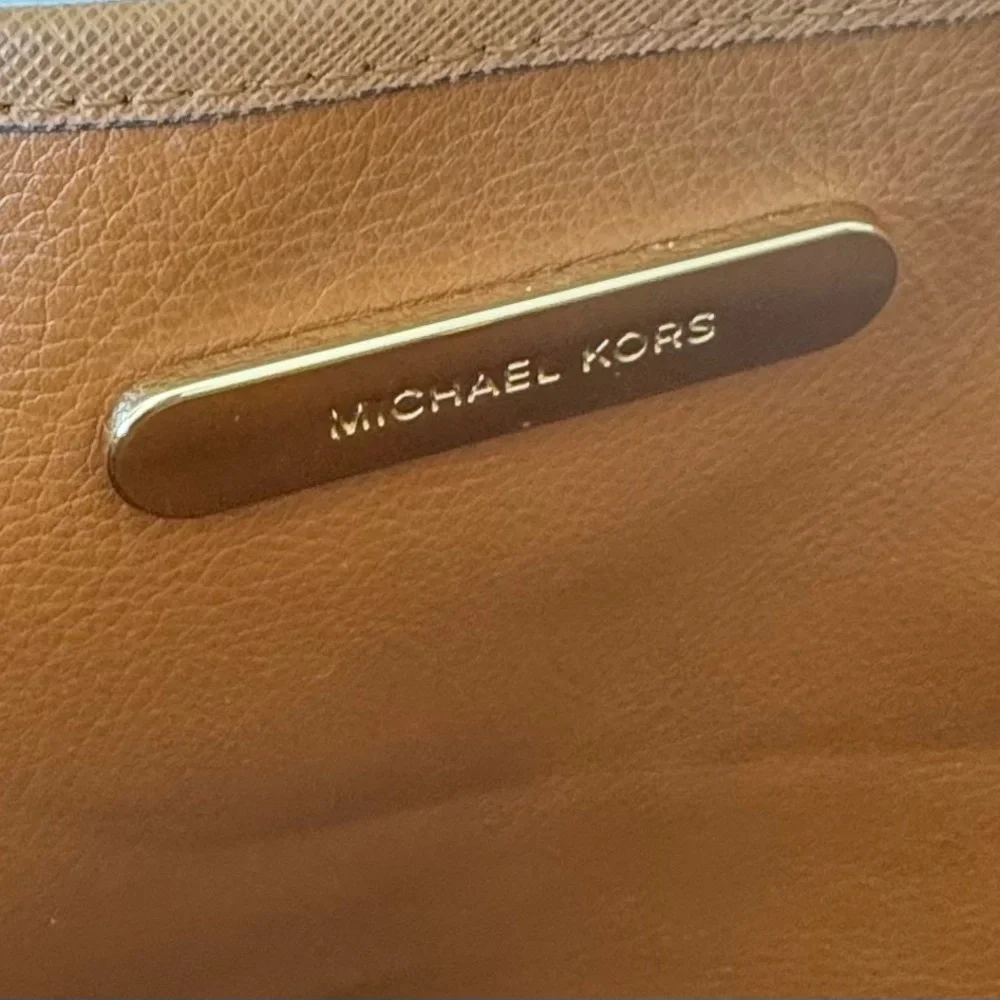 Michael Kors Large Dark Brown Signature Satchel Tote - Picture 10 of 15